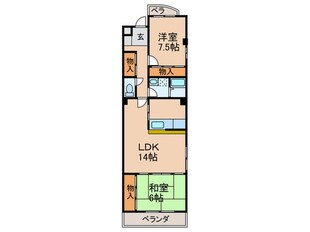 グランヴェル西山の物件間取画像